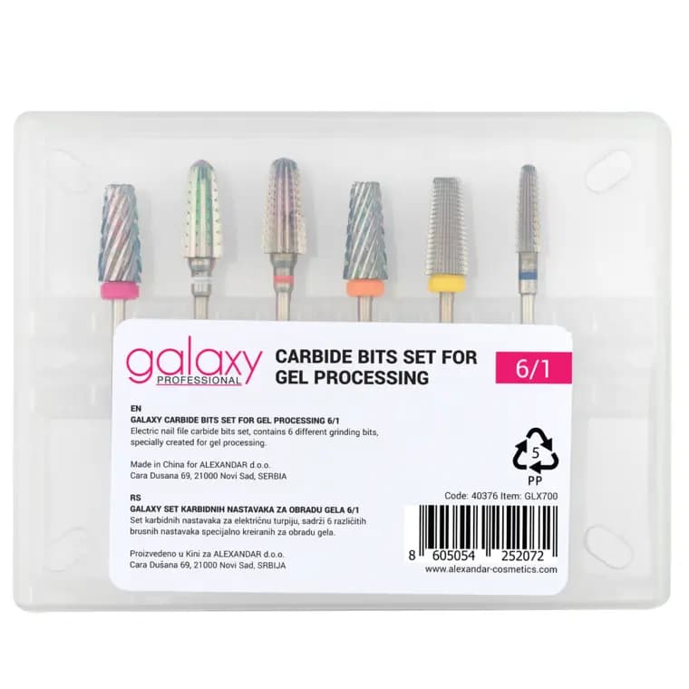 Carbide Bits Set for Gel Processing - GLX700 - Carbide Bits Set for Gel Processing - GLX700