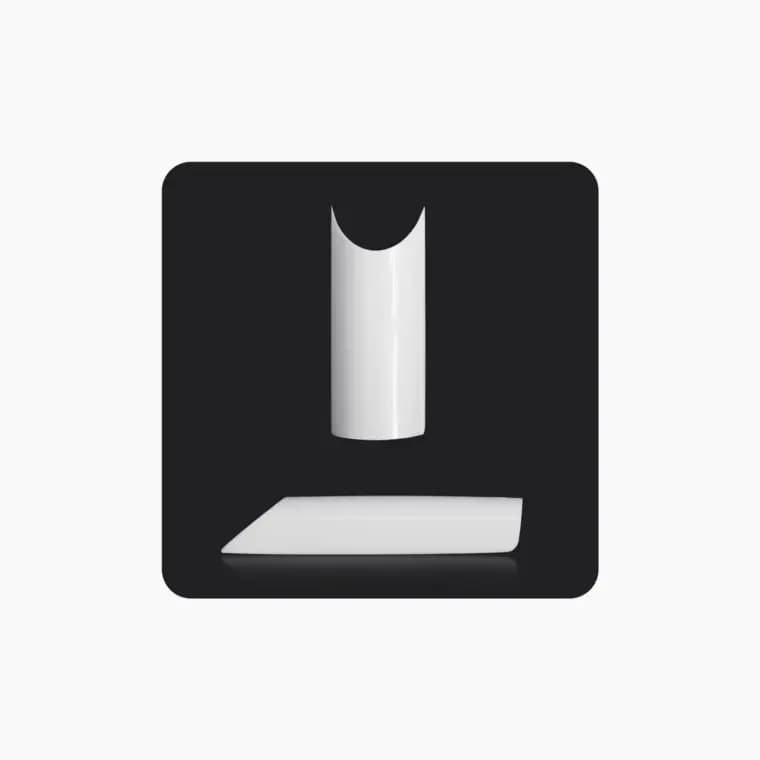 Nail Tips - Competition French White - Size 1