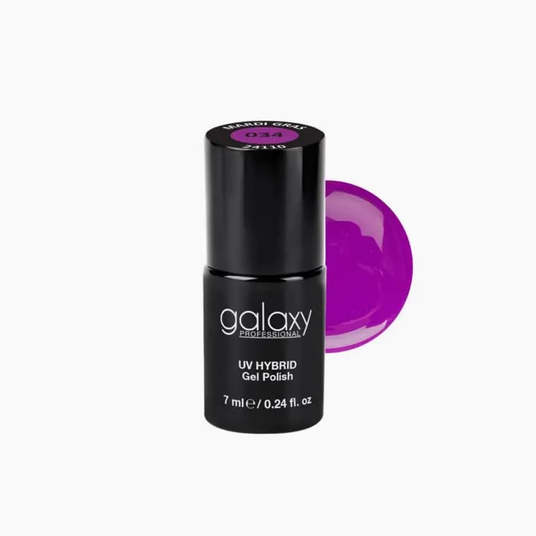 INTENSE PINK - trajni lak za nokte UV/LED Hybrid 7 ml - Mardi Gras S034