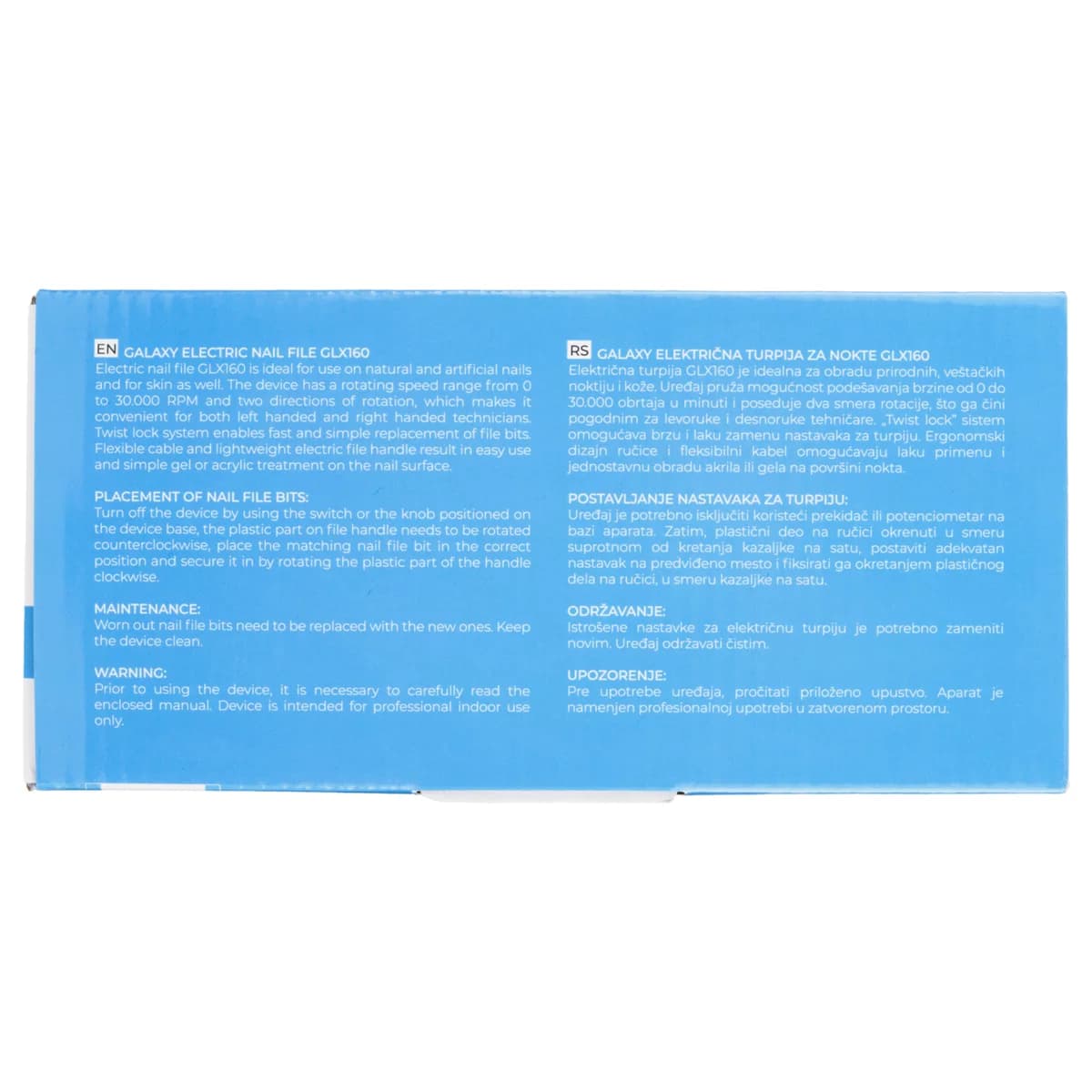 Electric Nail File GLX160