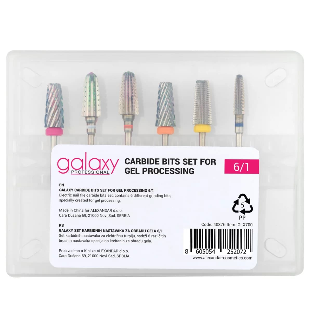 Carbide Bits Set for Gel Processing - GLX700