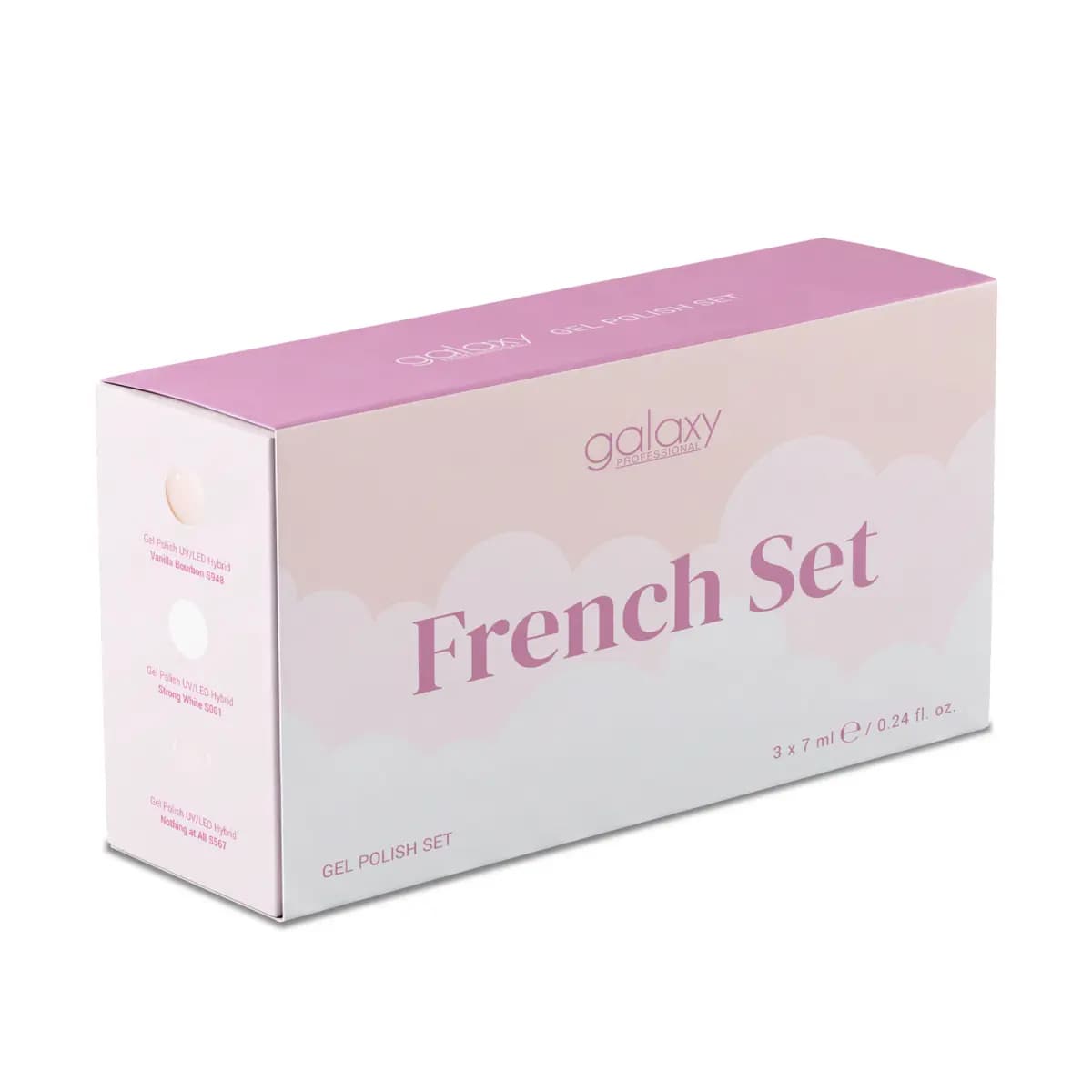 Set trajnih lakova za nokte UV/LED Hybrid - French Set