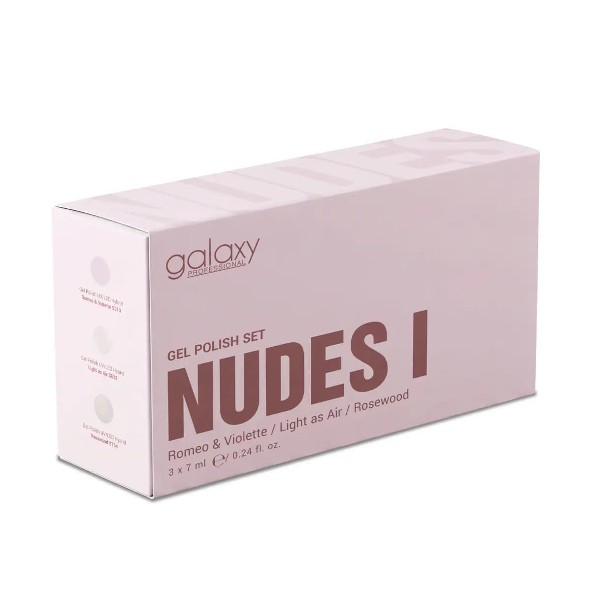 Set trajnih lakova za nokte UV/LED Hybrid - Nudes I