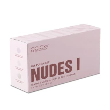 Set trajnih lakova za nokte UV/LED Hybrid - Nudes I